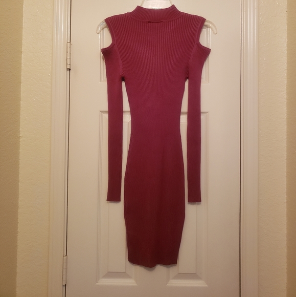 Mauve Sweater Dress - Picture 3 of 4